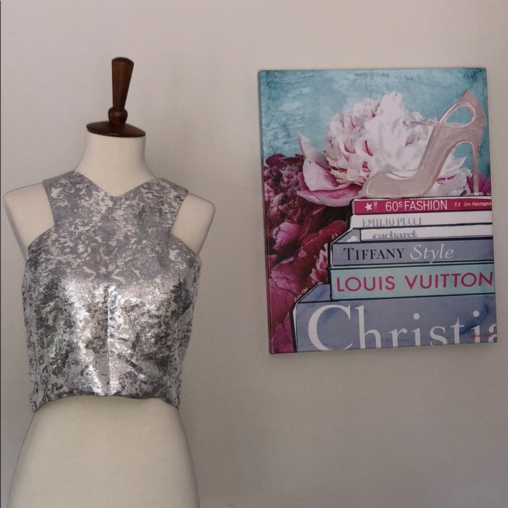 Cameron Metallic Crop Too